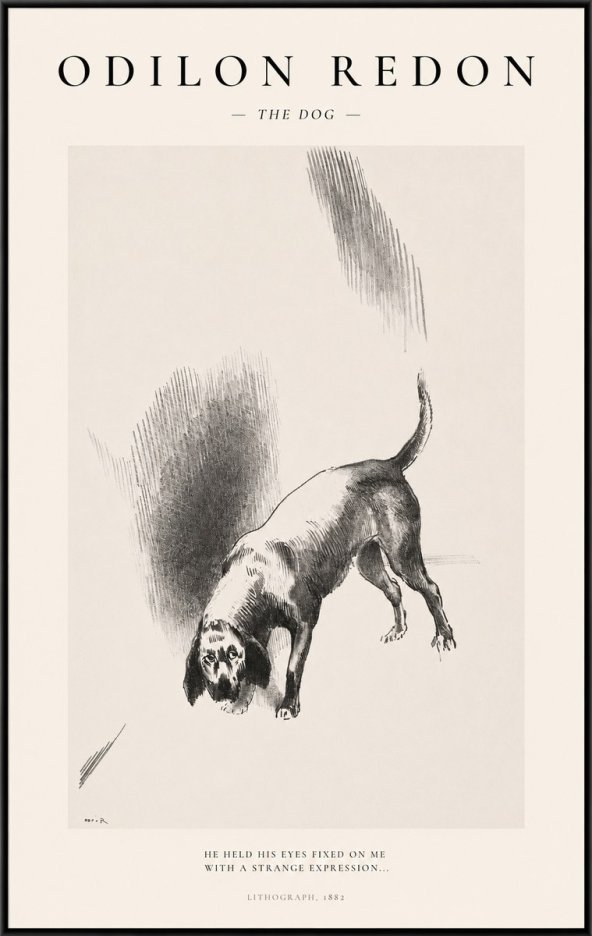 Odilon Redon The Dog No1 - Plakat