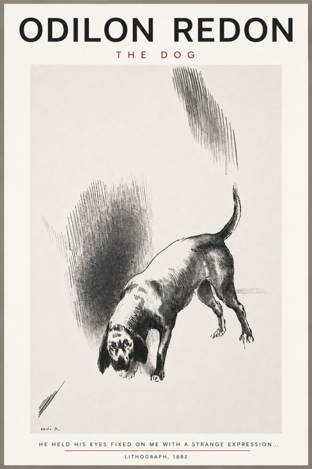 Odilon Redon The Dog No4 - Plakat