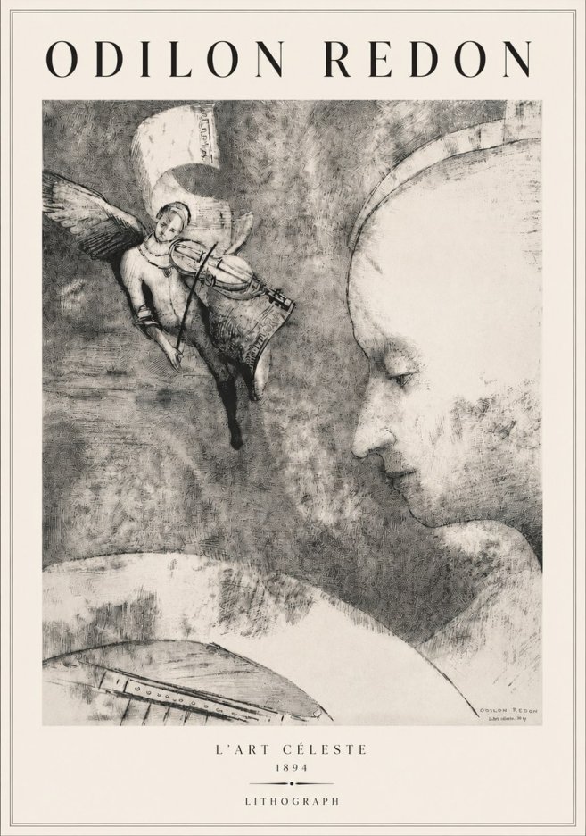 Odilon Redon L'art Céleste No3 - Plakat