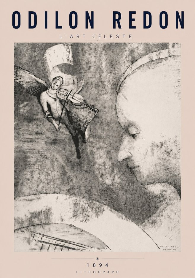 Odilon Redon L'art Céleste No4 - Plakat