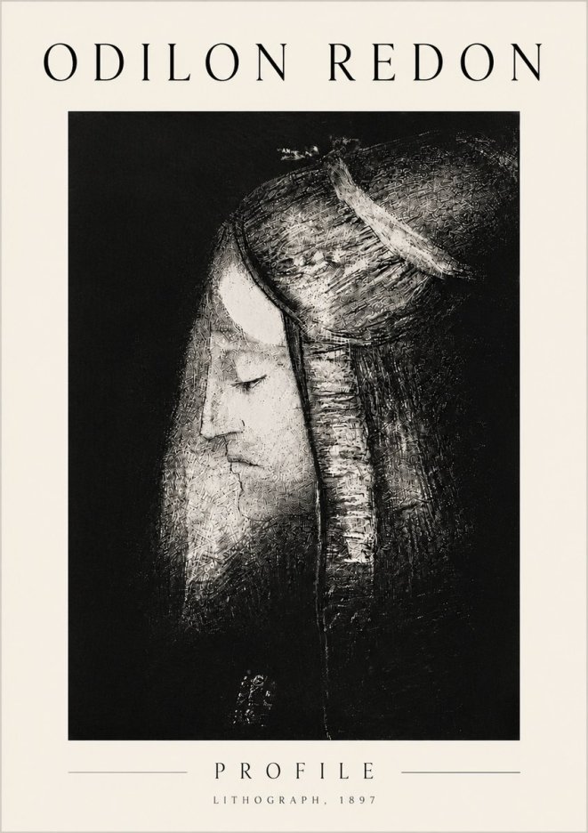 Odilon Redon Profile No6 - Plakat