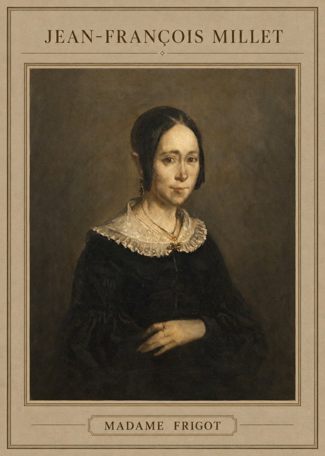 Jean-François Millet Madame Frigot No4 - Plakat