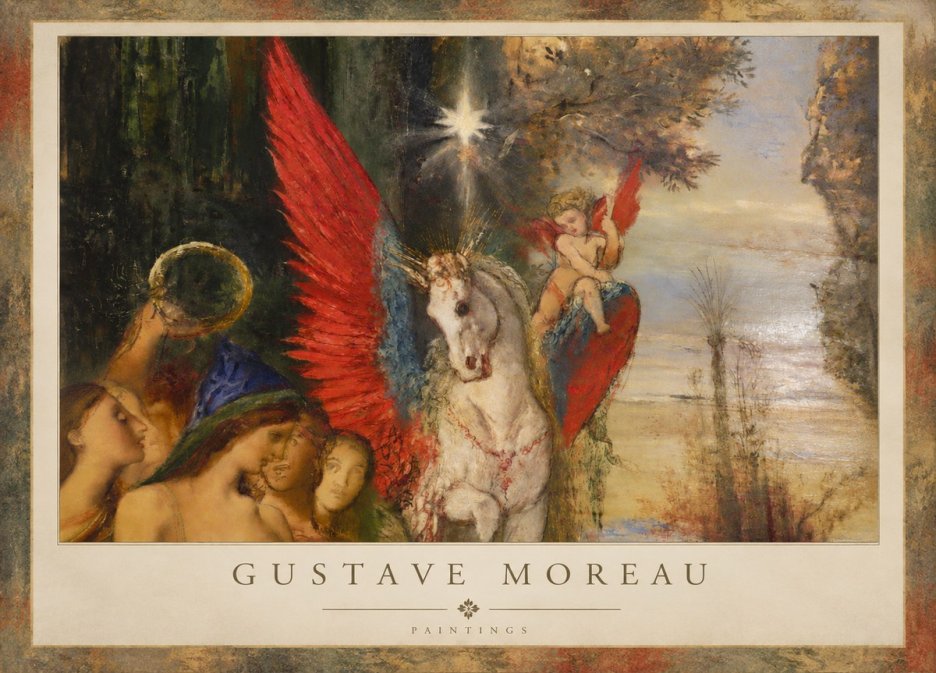 Gustave Moreau Pegasus No2 - Plakat