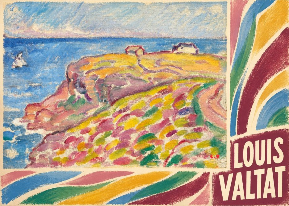Louis Valtat Coastal Landscape with Bather No6 - Plakat