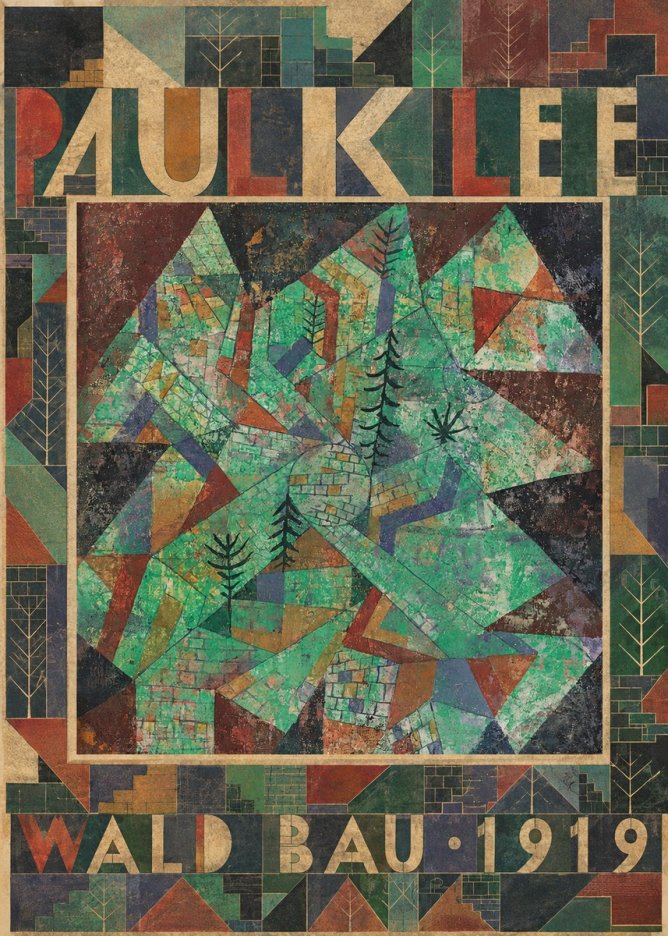 Paul Klee Wald Bau No5 - Plakat