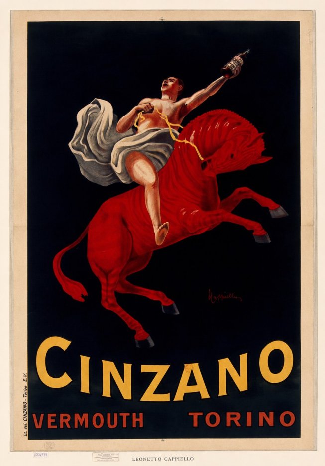 Leonetto Cappiello Cinzano Vermouth No6 - Plakat