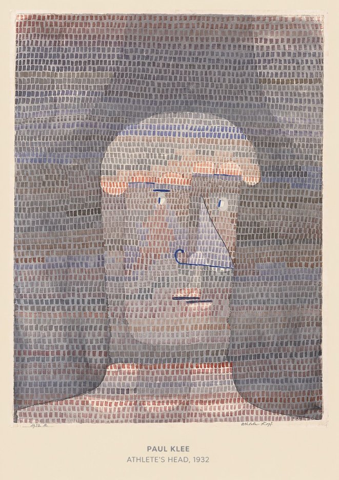 Paul Klee Athlete's Head No4 - Plakat