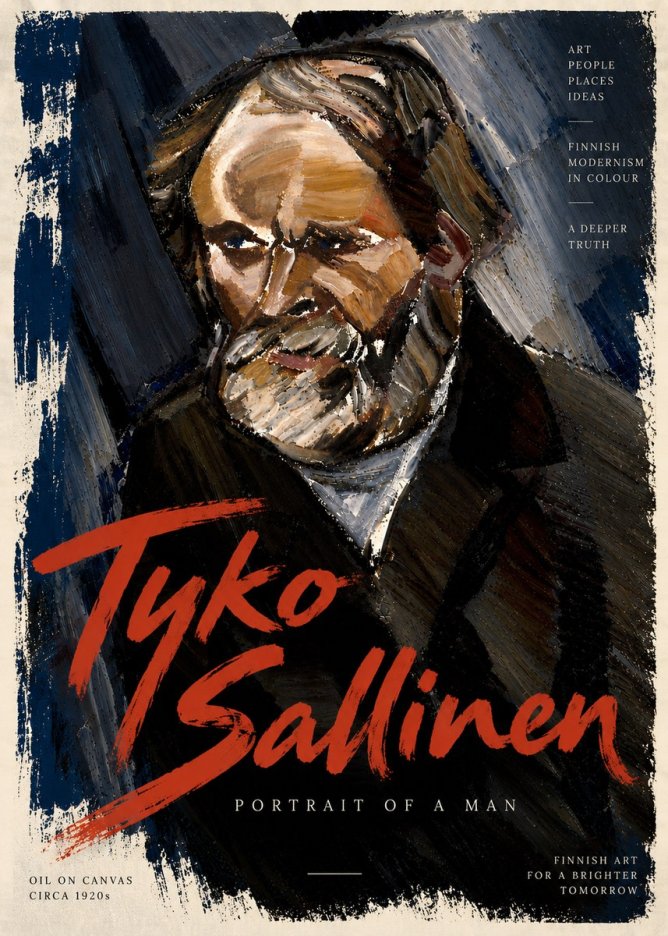 Tyko Sallinen Portrait of a Man III No6 - Plakat