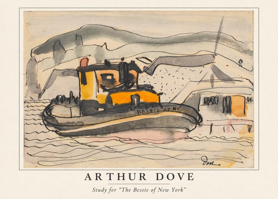 Arthur Dove Study for "the Bessie of New York" No4 - Plakat