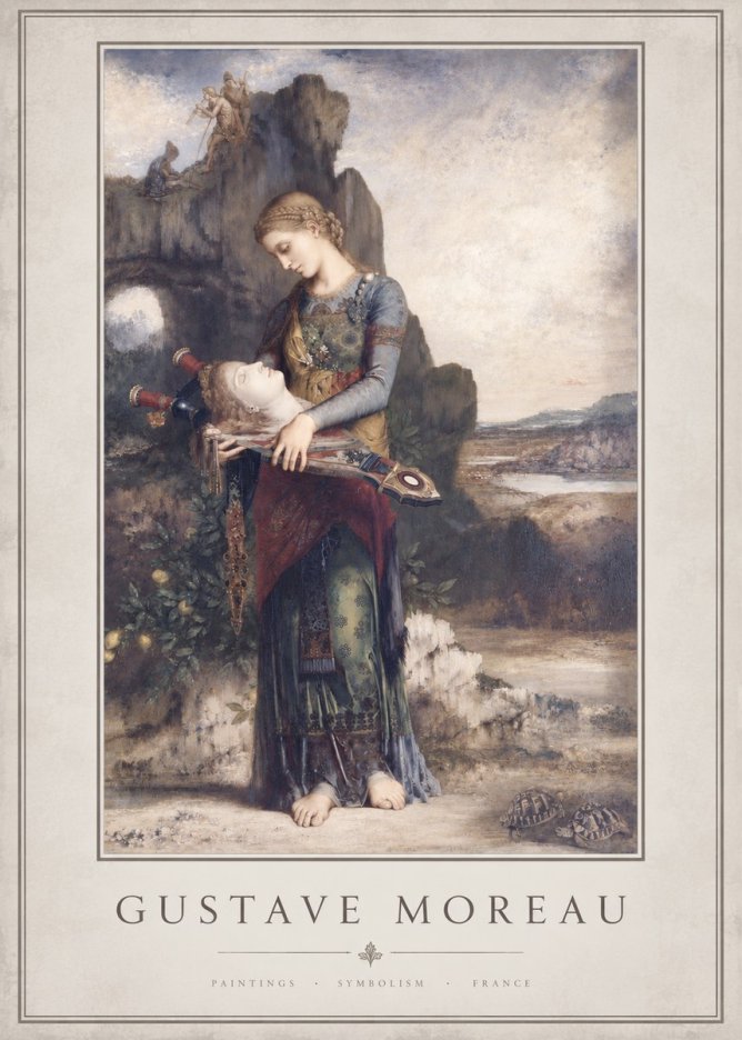 Gustave Moreau Salome with the Head of John the Baptist No3 - Plakat