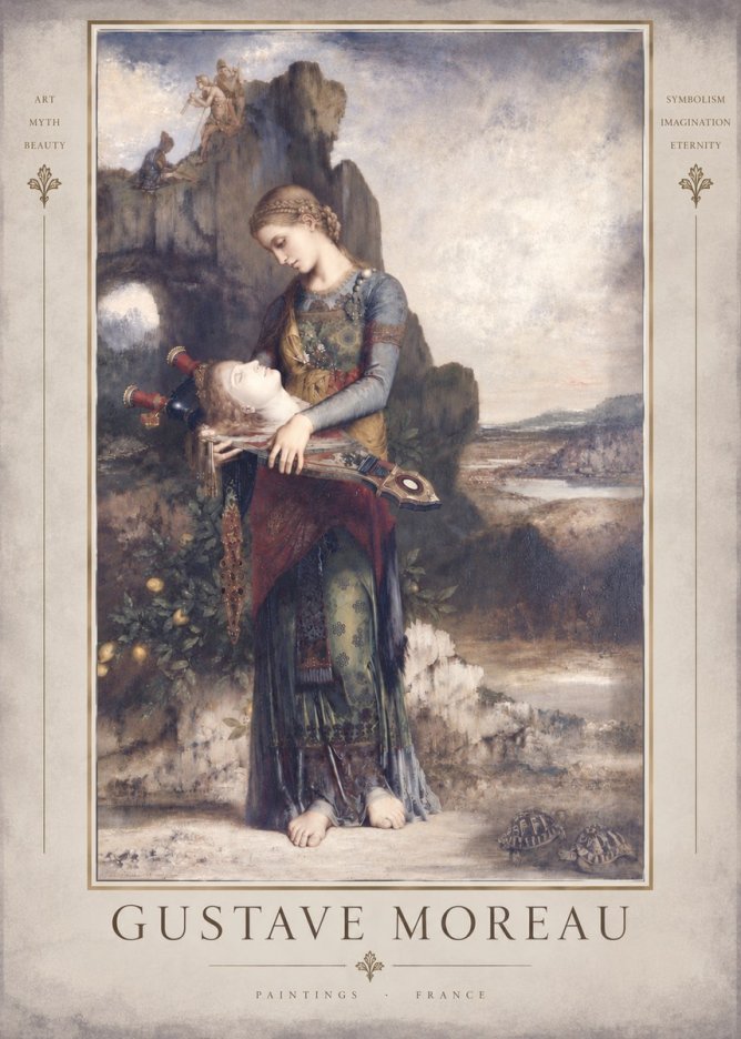 Gustave Moreau Salome with the Head of John the Baptist No5 - Plakat
