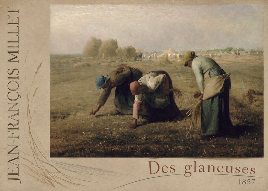 Jean-François Millet Des Glaneuses No3 - Plakat