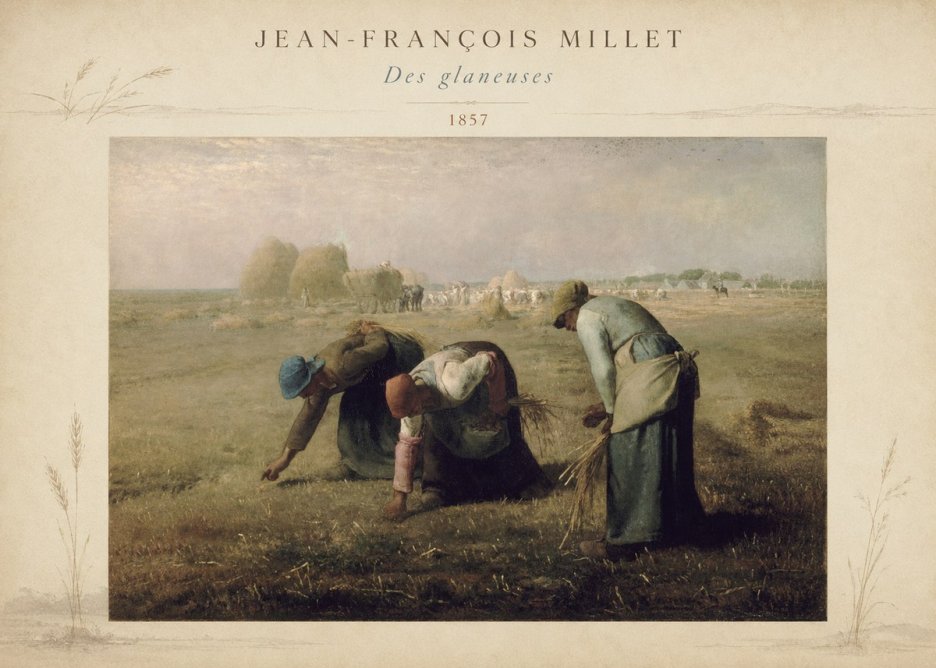 Jean-François Millet Des Glaneuses No5 - Plakat
