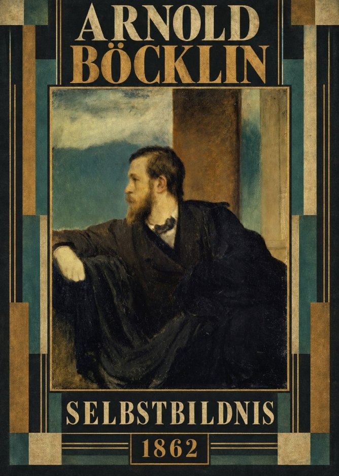 Arnold Böcklin Selbstbildnis No5 - Plakat