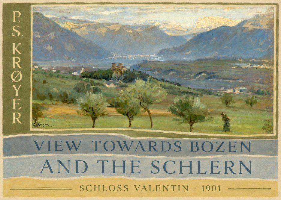 P.S. Krøyer View Towards Bozen and the Schlern No6 - Plakat