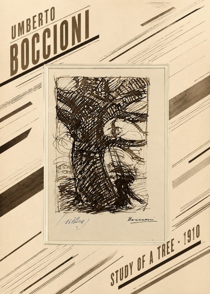 Umberto Boccioni Study of a Tree No2 - Plakat