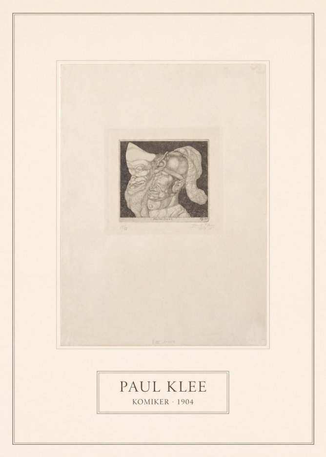 Paul Klee Komiker No5 - Plakat