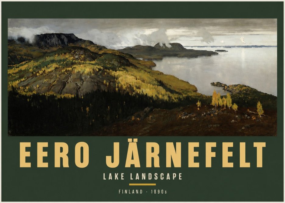 Eero Järnefelt Lake Landscape No2 - Plakat