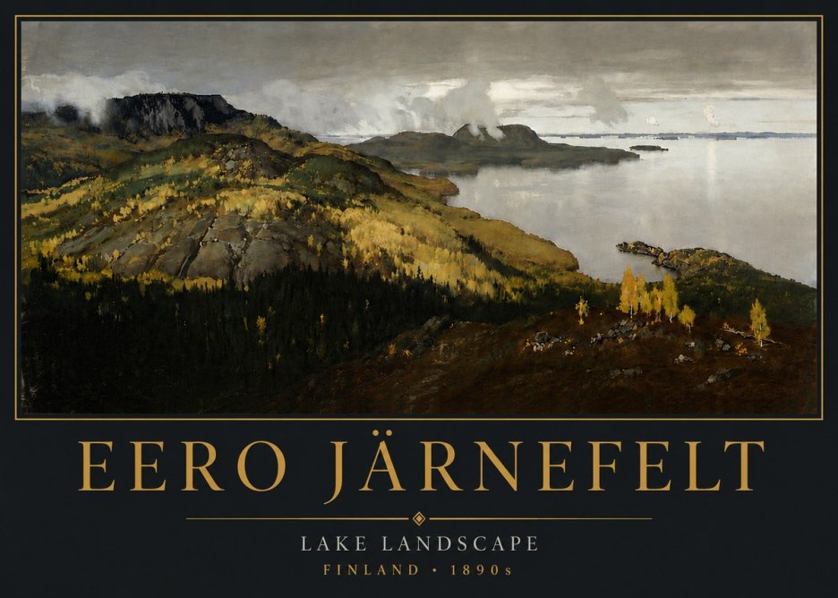 Eero Järnefelt Lake Landscape No6 - Plakat