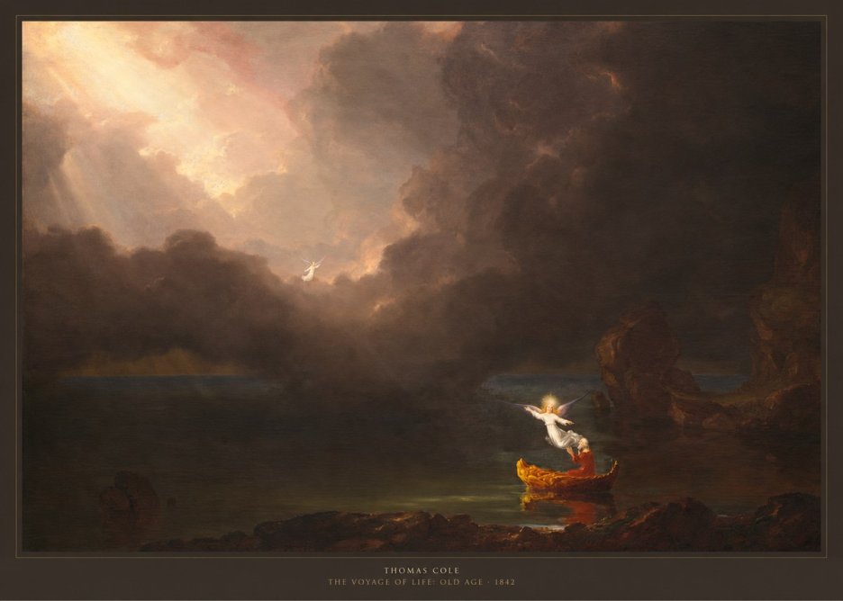 Thomas Cole The Voyage of Life: Old Age II No6 - Plakat