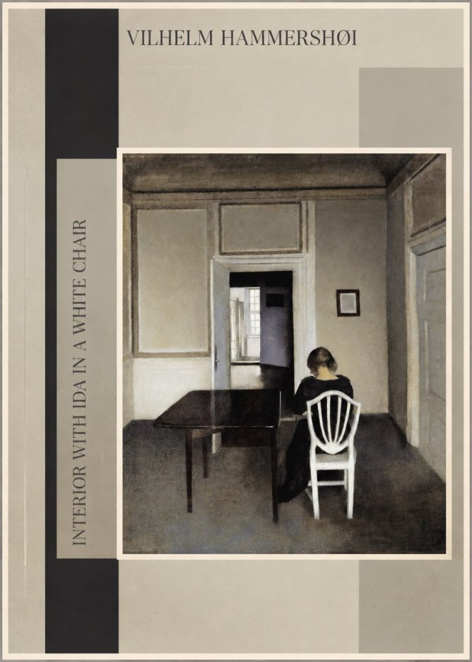 Vilhelm Hammershøi Interior with Ida in a White Chair No3 - Plakat