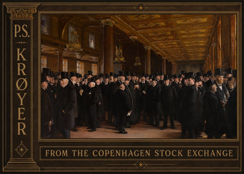 P.S. Krøyer From the Copenhagen Stock Exchange No2 - Plakat