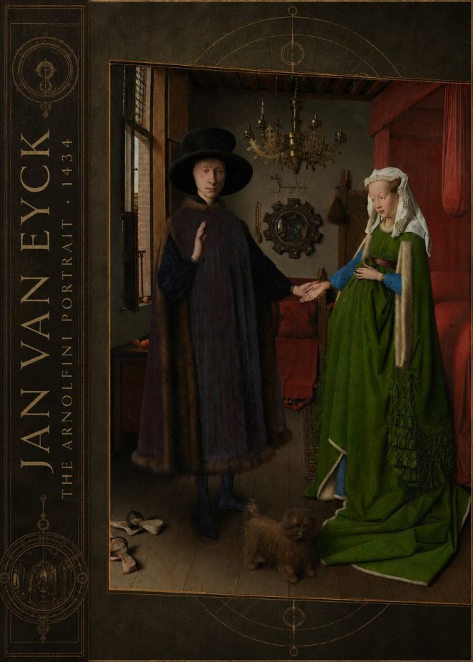 Jan van Eyck The Arnolfini Portrait IV No2 - Plakat