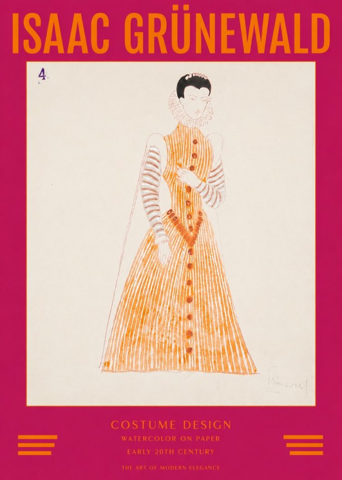 Isaac Grünewald Costume Design VII No2 - Plakat