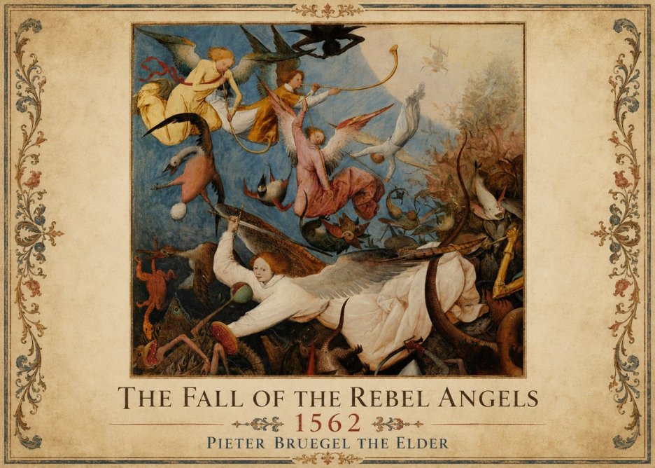 Pieter Bruegel The Fall of the Rebel Angels II No1 - Plakat