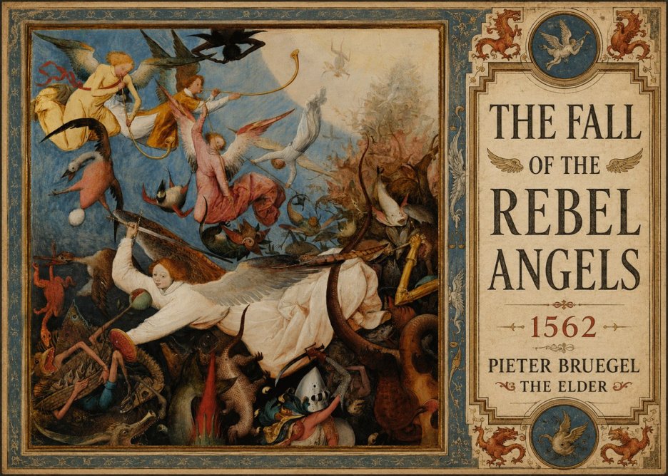 Pieter Bruegel The Fall of the Rebel Angels II No3 - Plakat