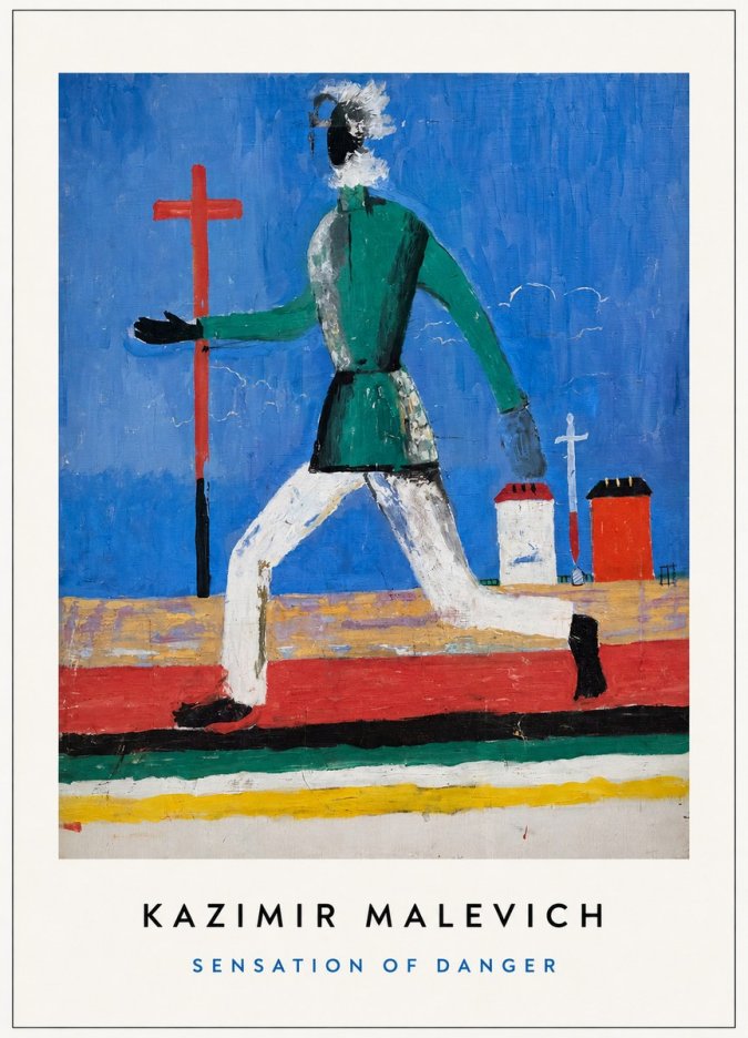 Kazimir Malevich Sensation of Danger No3 - Plakat