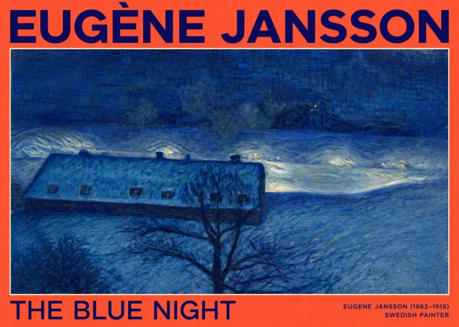Eugène Jansson The Blue Night No2 - Plakat