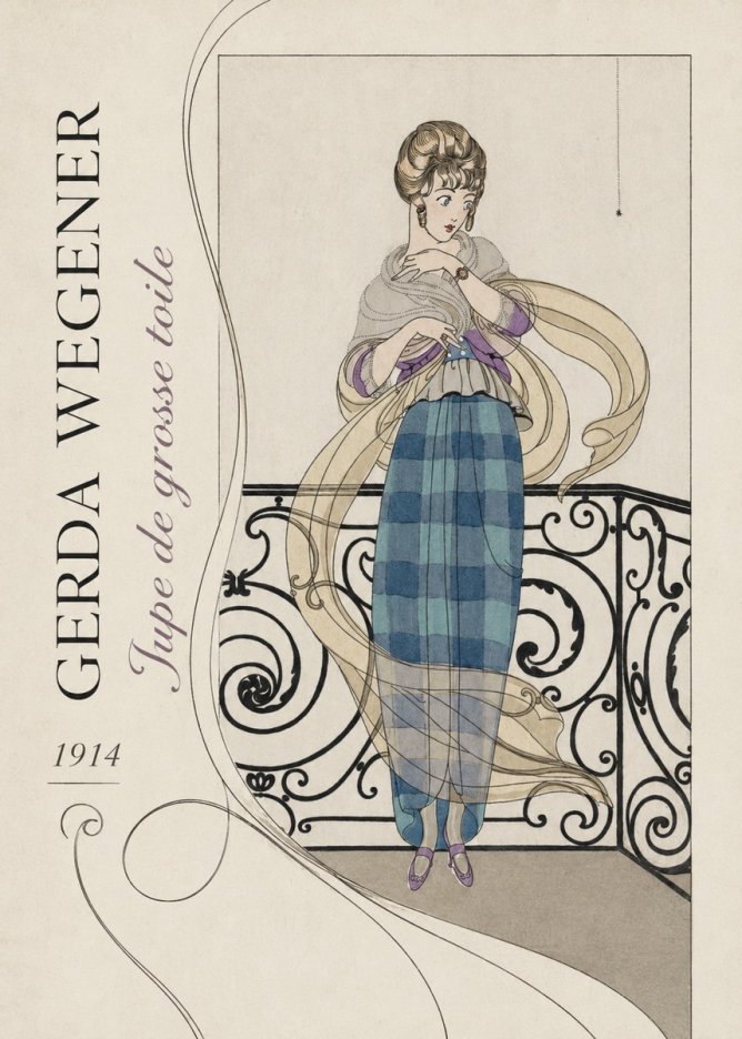 Gerda Wegener Jupe De Grosse Toile No2 - Plakat