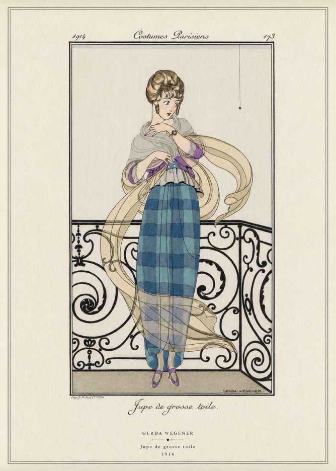 Gerda Wegener Jupe De Grosse Toile No6 - Plakat