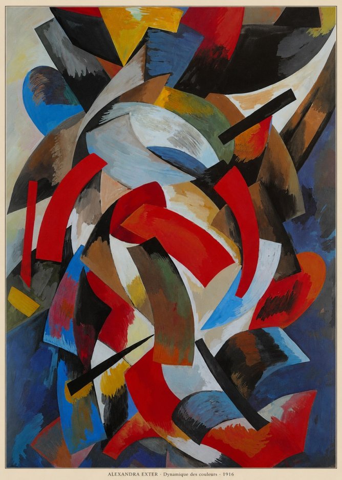 Alexandra Exter Dynamique Des Couleurs 1916 No6 - Plakat