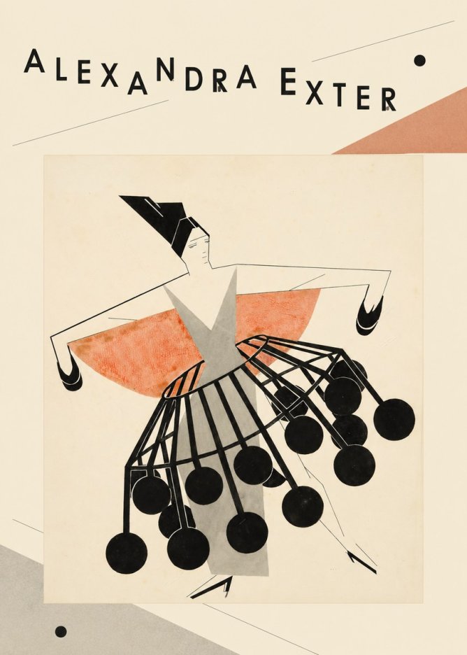 Alexandra Exter Avant-garde Costume Design No3 - Plakat