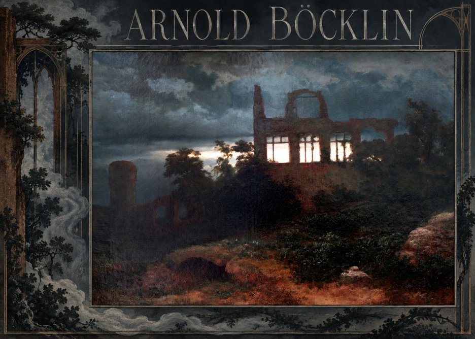 Arnold Böcklin Ruined Castle No2 - Plakat