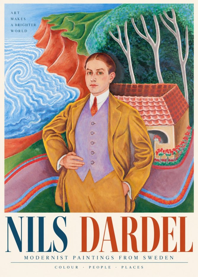 Nils Dardel Portrait in a Southern Landscape No5 - Plakat