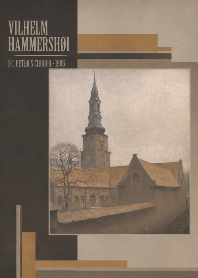 Vilhelm Hammershøi St. Peter's Church No4 - Plakat