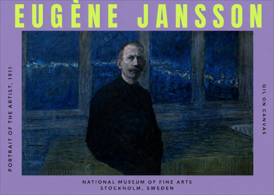 Eugène Jansson Portrait of the Artist, 1911 No3 - Plakat