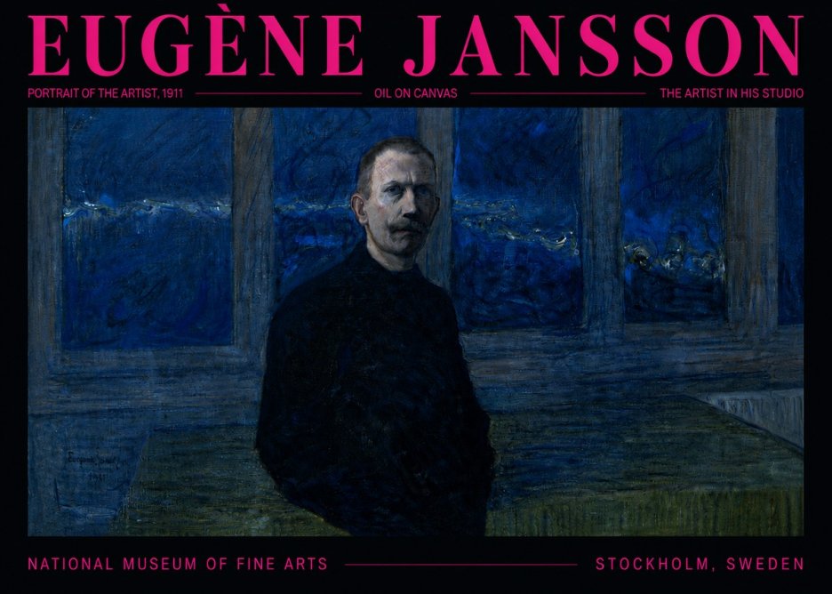 Eugène Jansson Portrait of the Artist, 1911 No5 - Plakat