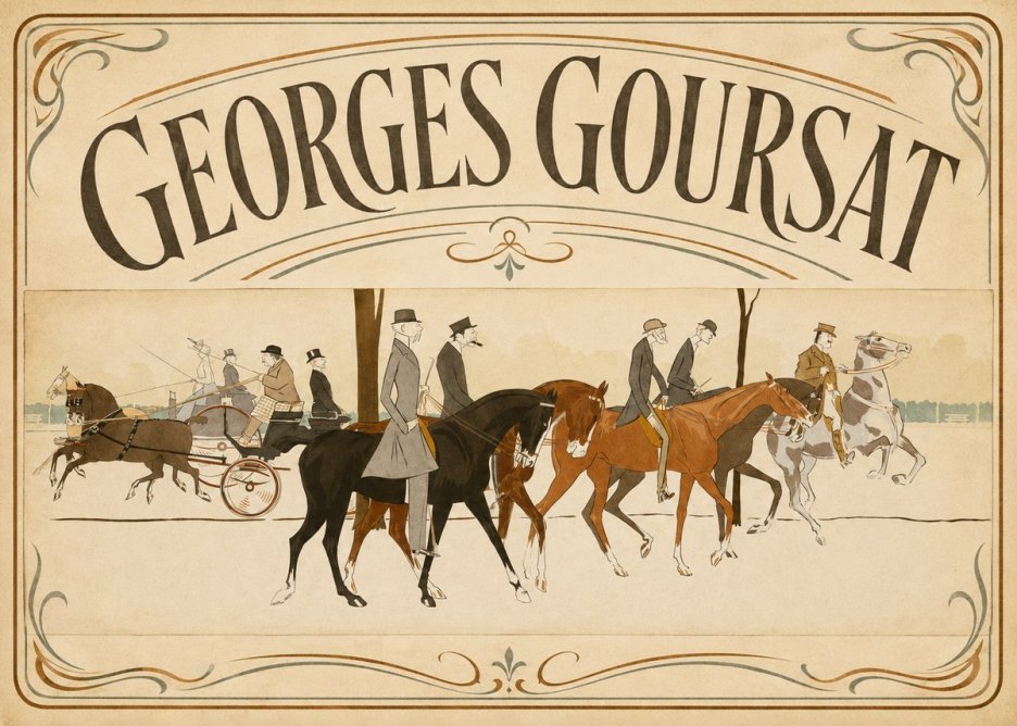 Georges Goursat Equestrian Promenade No3 - Plakat