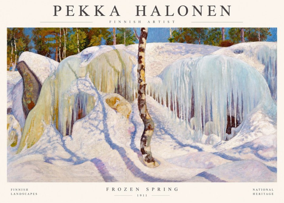 Pekka Halonen Frozen Spring No1 - Plakat