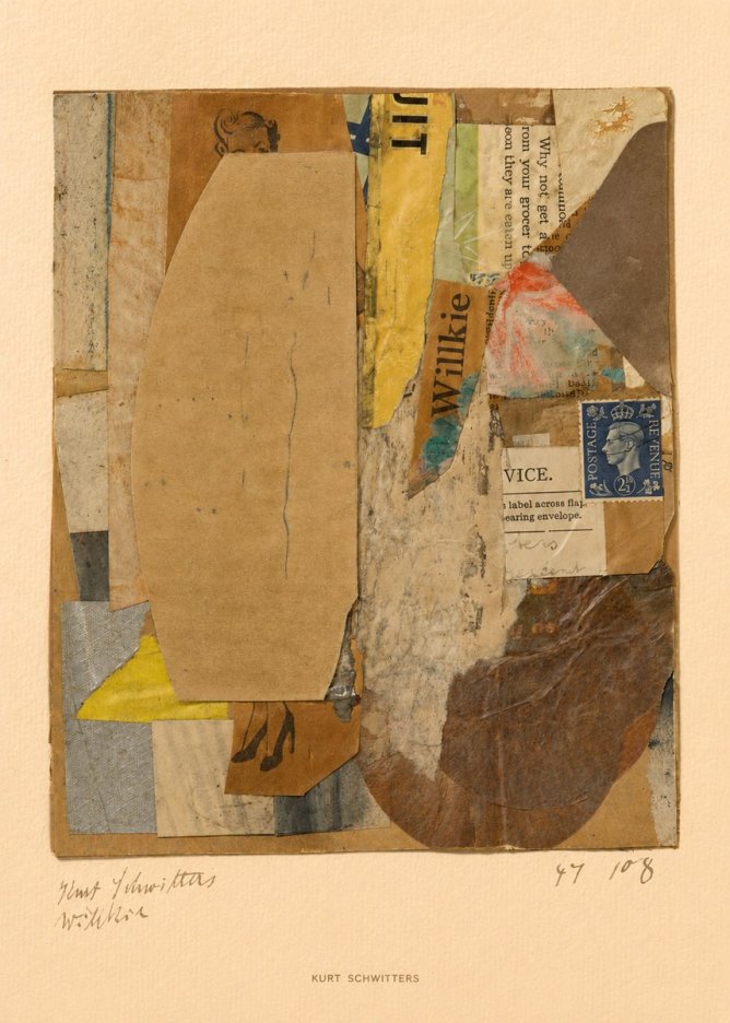 Kurt Schwitters Abstract Merz Collage No6 - Plakat