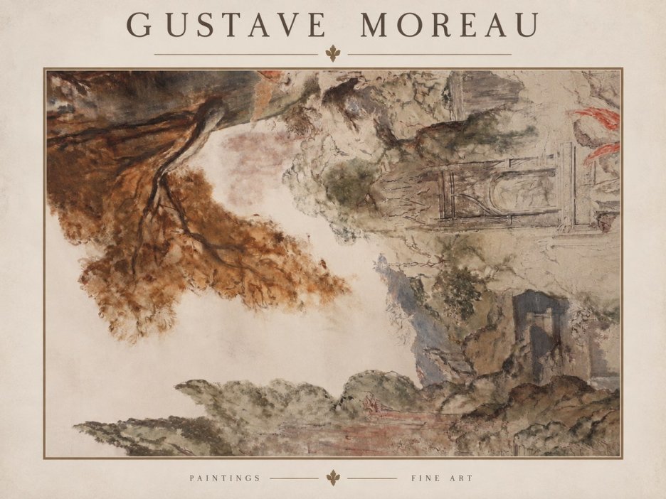 Gustave Moreau Architectural Study No2 - Plakat