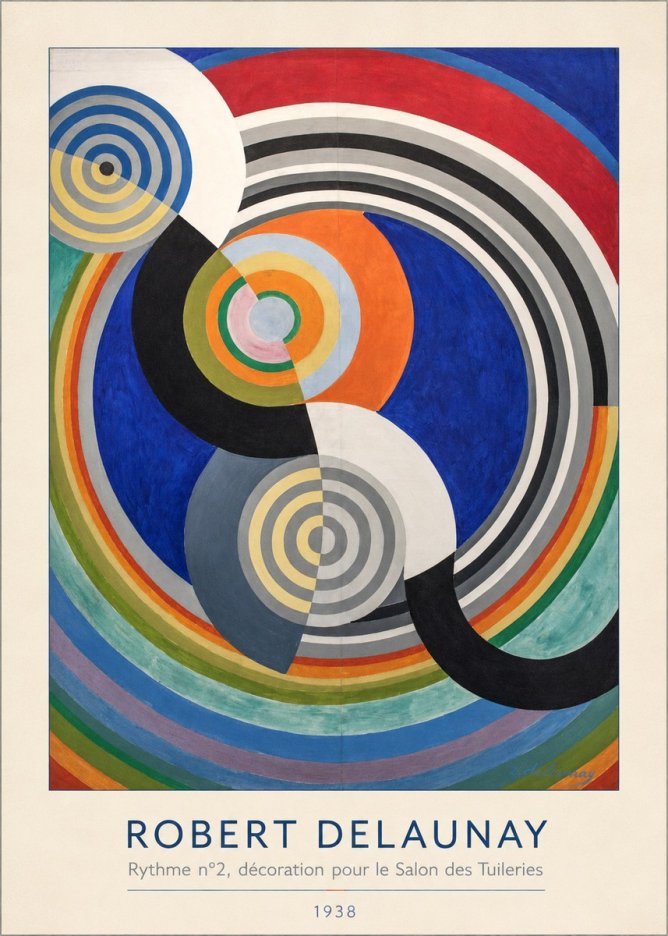 Robert Delaunay Rythme N°2, Décoration Pour Le Salon Des Tuileries No3 - Plakat