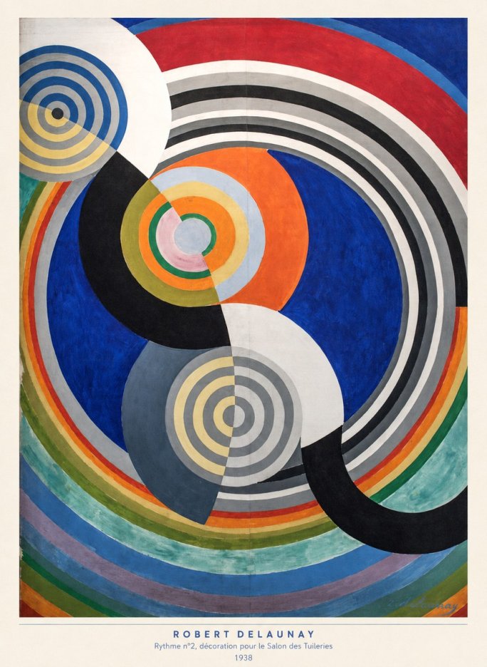 Robert Delaunay Rythme N°2, Décoration Pour Le Salon Des Tuileries No5 - Plakat