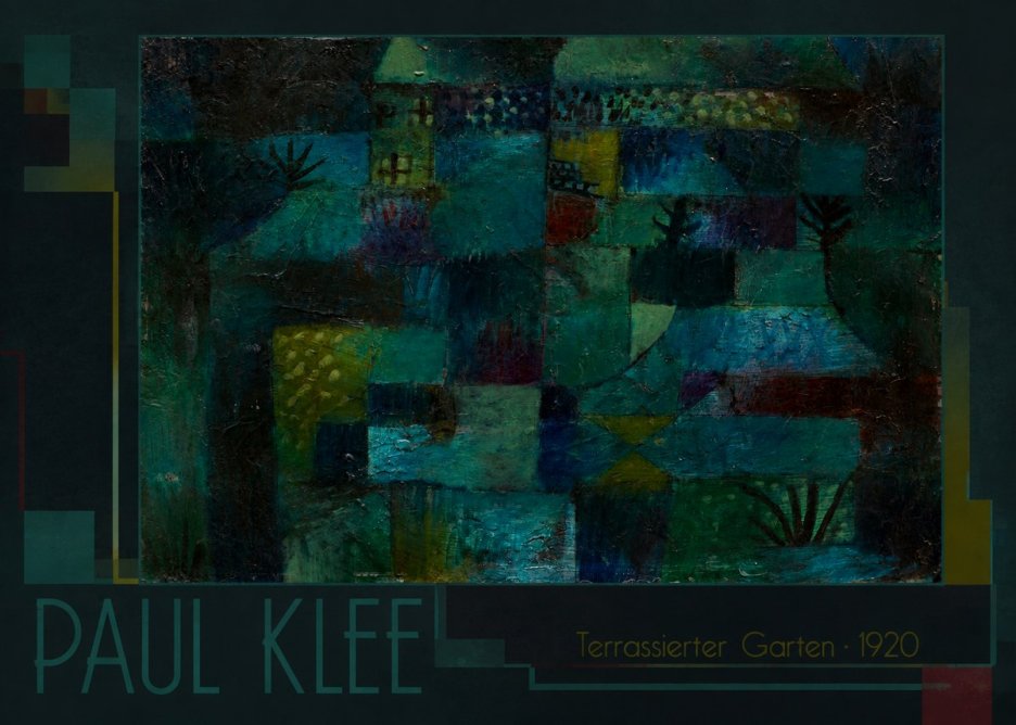 Paul Klee Terrassierter Garten No1 - Plakat