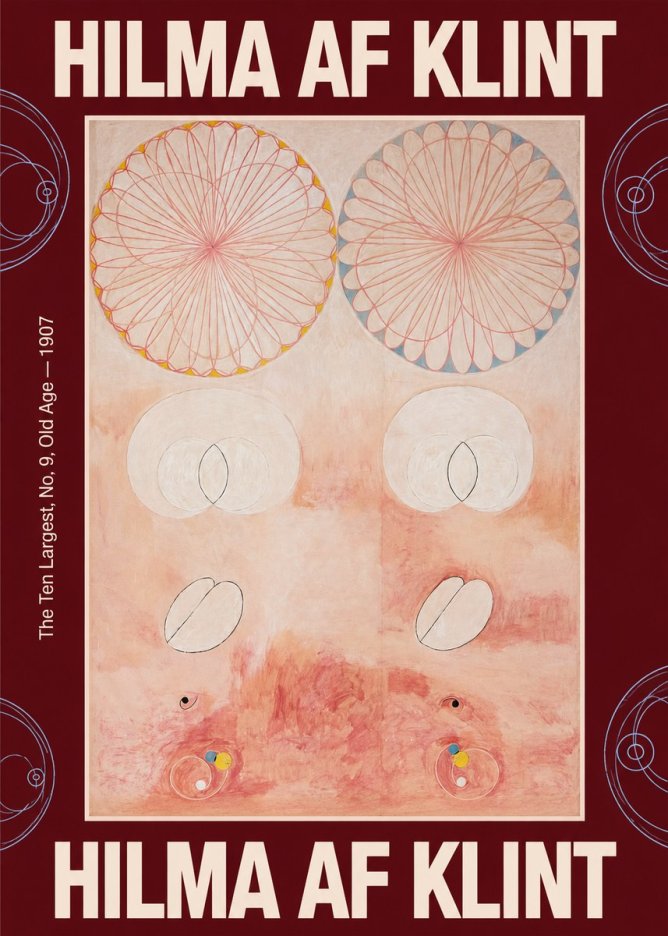 Hilma af Klint The Ten Largest, No. 9, Old Age – 1907 No3 - Plakat