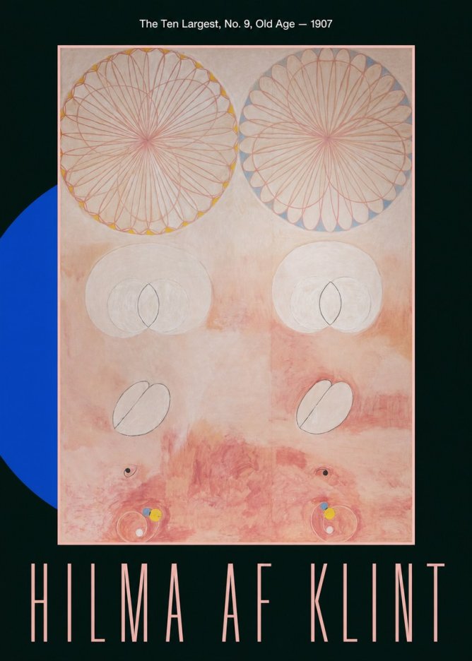 Hilma af Klint The Ten Largest, No. 9, Old Age – 1907 No6 - Plakat
